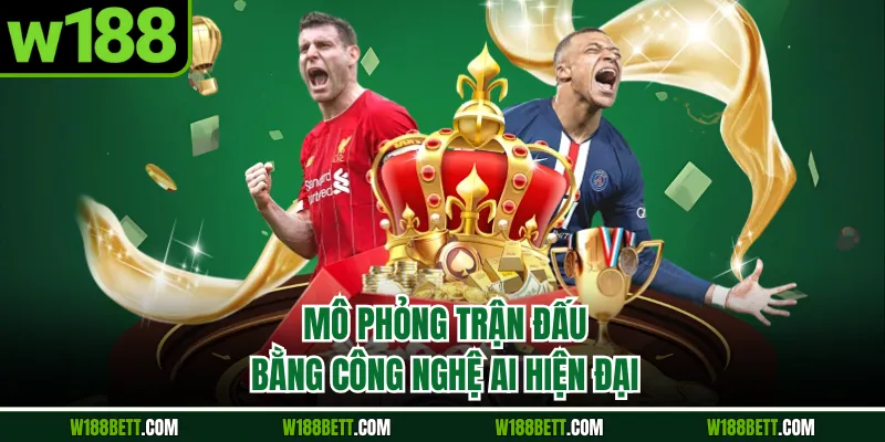 Mô phỏng trận đấu bằng công nghệ AI hiện đại