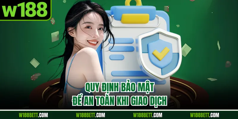 Quy định bảo mật để an toàn khi giao dịch